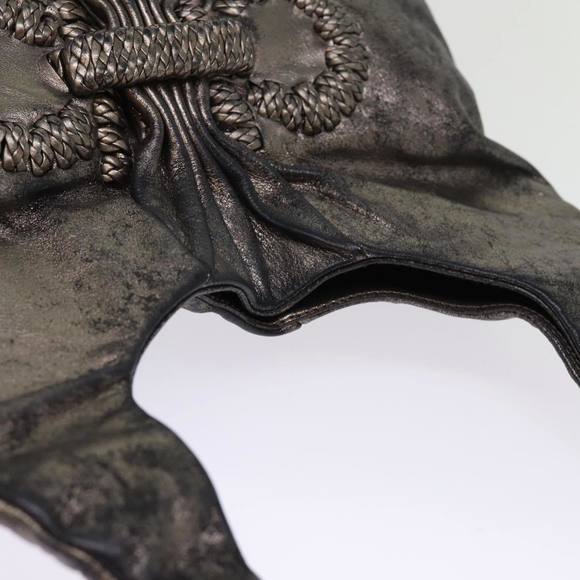 Salvatore Ferragamo Hand Bag Leather Gold Tone Auth bs15051 - Picture 6 of 16